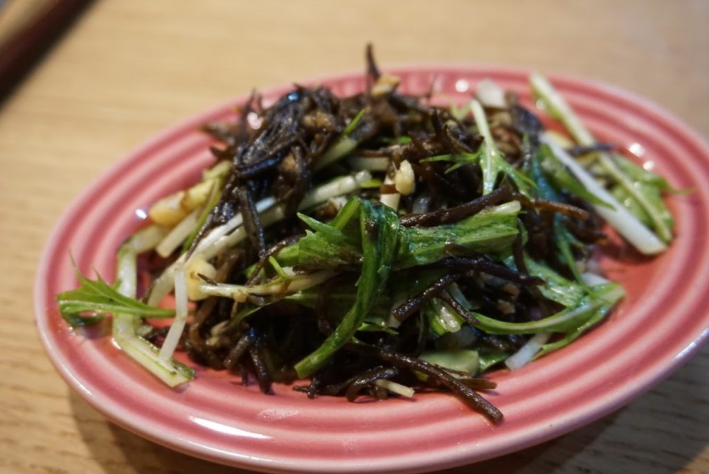 ひじきのガーリック醤油麹×水菜で作る我が家流の和え物レシピ